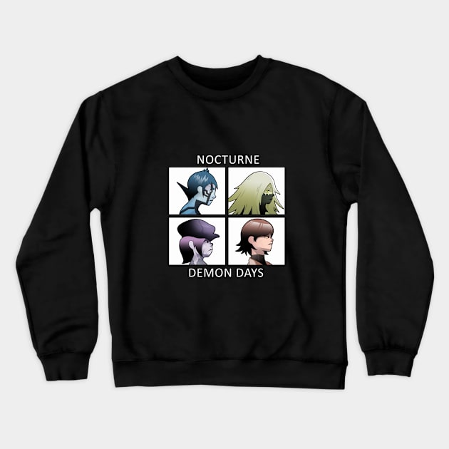 Nocturne - Demon Days Crewneck Sweatshirt by SteveChopz